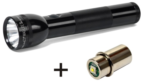 Maglite 2D Black plus LED