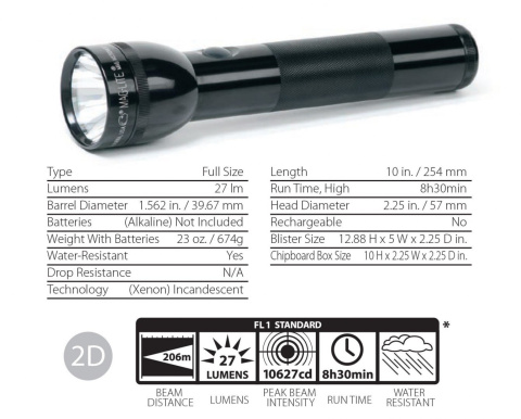 Maglite 2D Black Maglite 2D Black