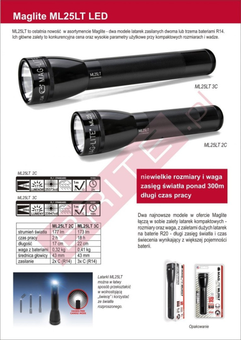 Maglite ML25LT 3C LED Black Maglite ML25LT 3C LED Black