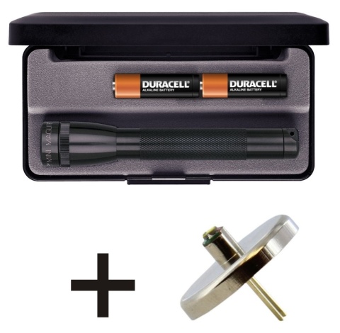 Mini Maglite AA Black plus LED